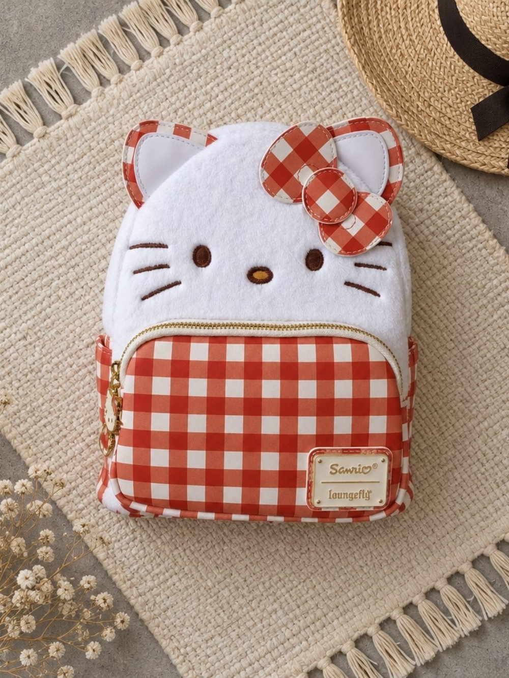 Loungefly Sanrio Hello Kitty Gingham Cosplay Mini Backpack